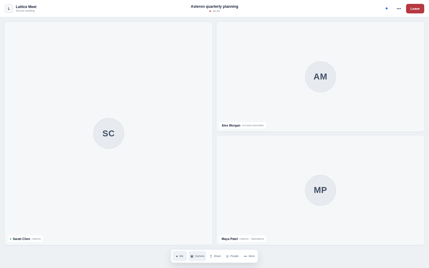 Actual Signal meeting prototype